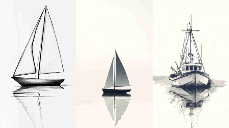 Boat Outline Picture Images 4K HD Wallpapers