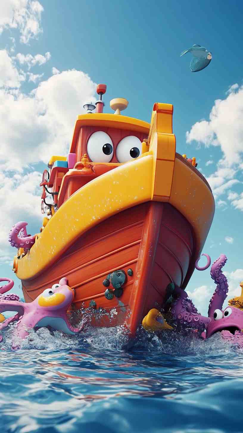 Boat Pic Cartoon Images 4K HD Wallpapers