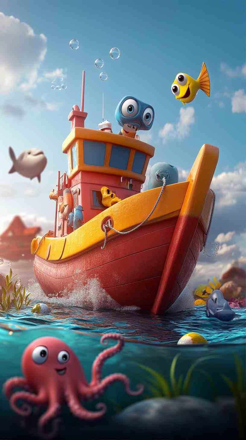 Boat Pic Cartoon Images 4K HD Wallpapers