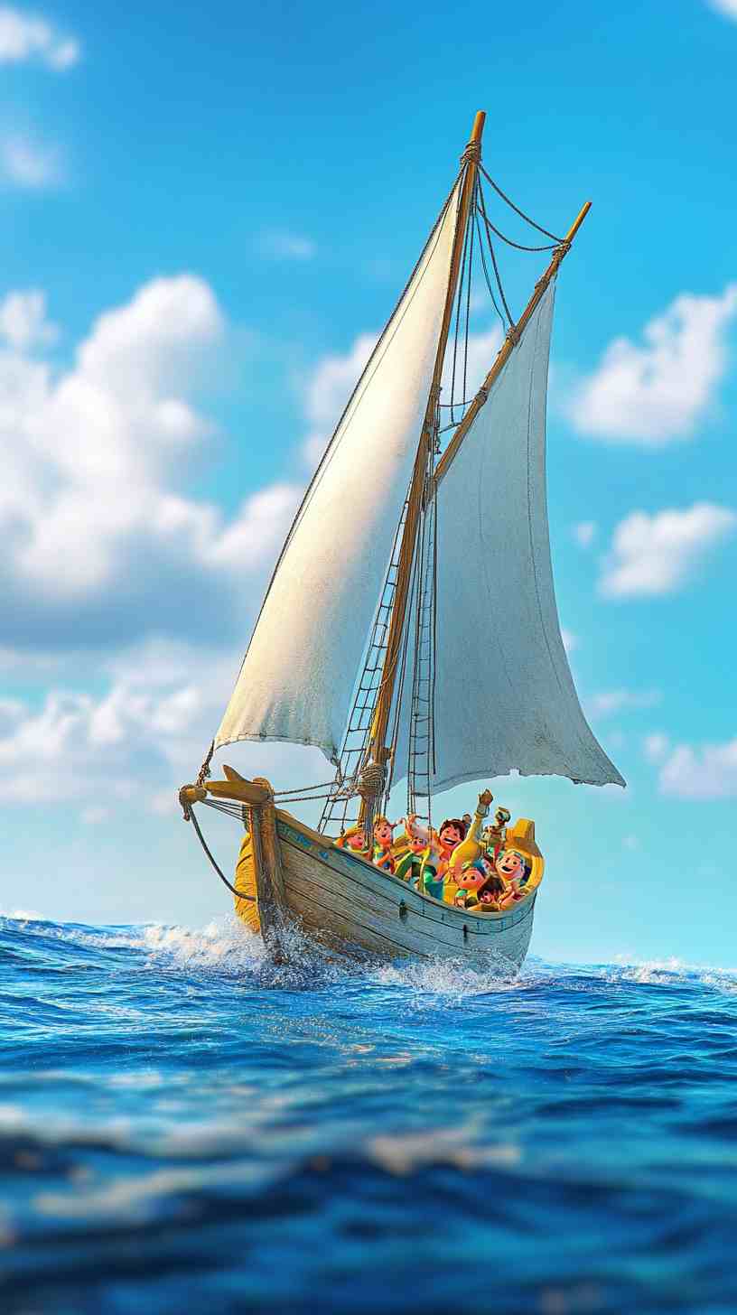 Boat Pic Cartoon Images 4K HD Wallpapers