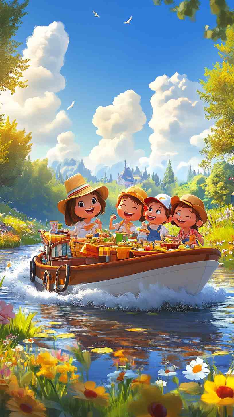 Boat Pic Cartoon Images 4K HD Wallpapers