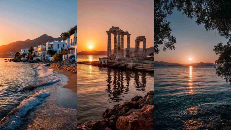 Aegean Sea Sunset Photo 4K HD Wallpapers