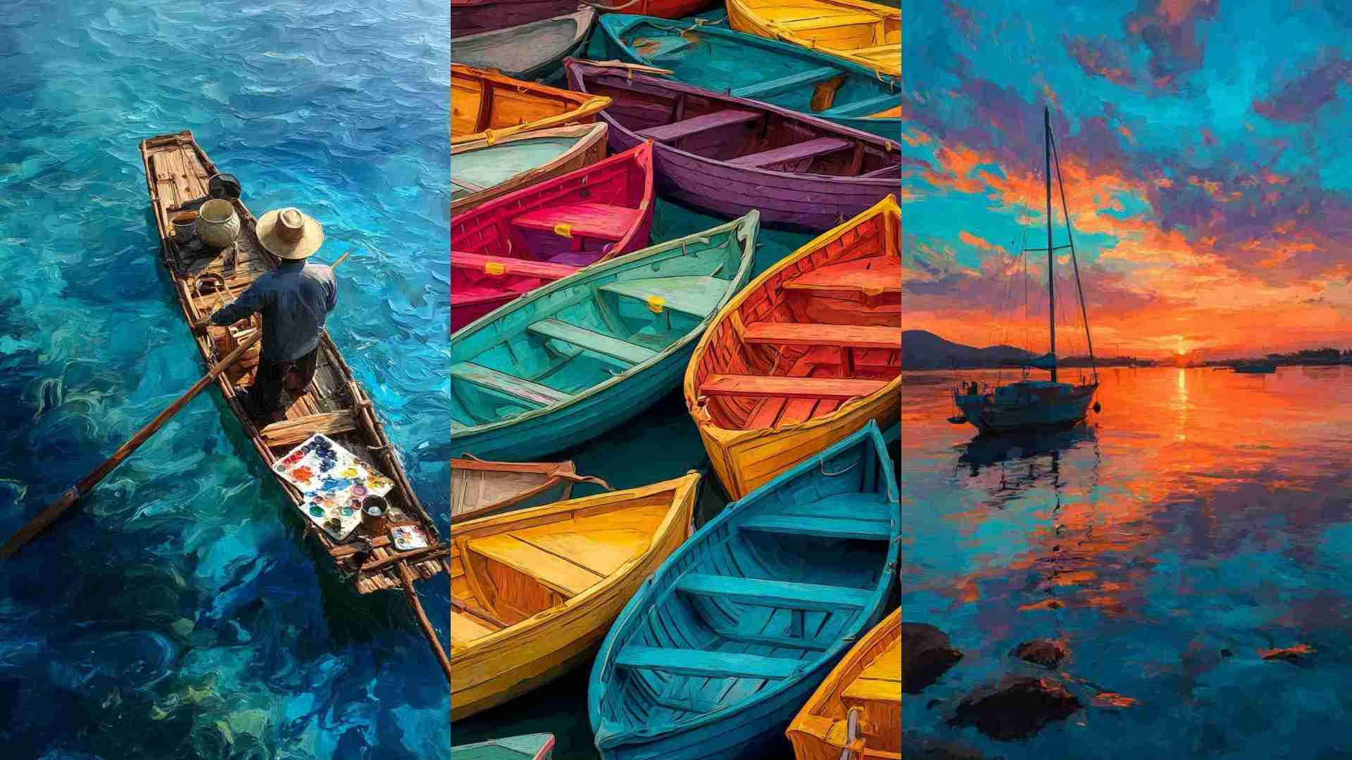 Boat Art 4K HD Wallpapers Images