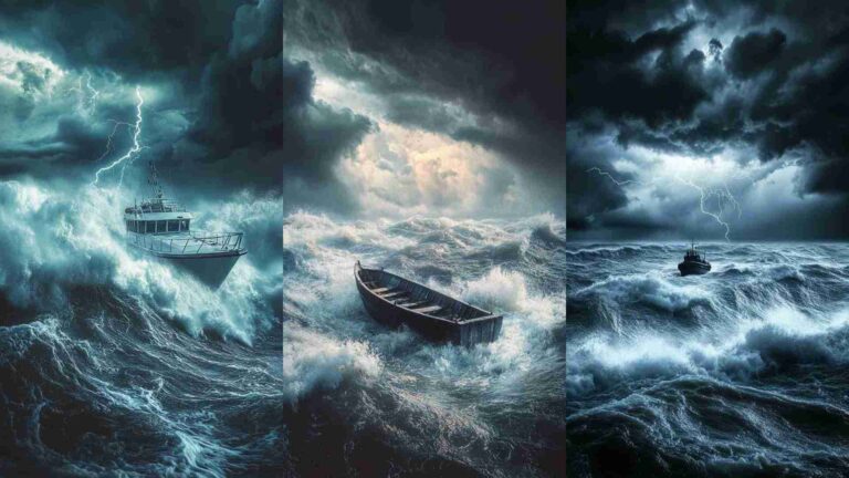 Boat Storm Wallpaper 4K HD Images