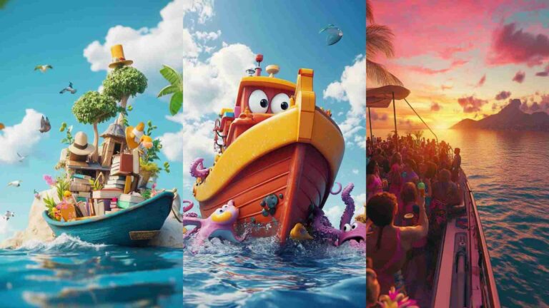 Boat Pic Cartoon Images 4K HD Wallpapers