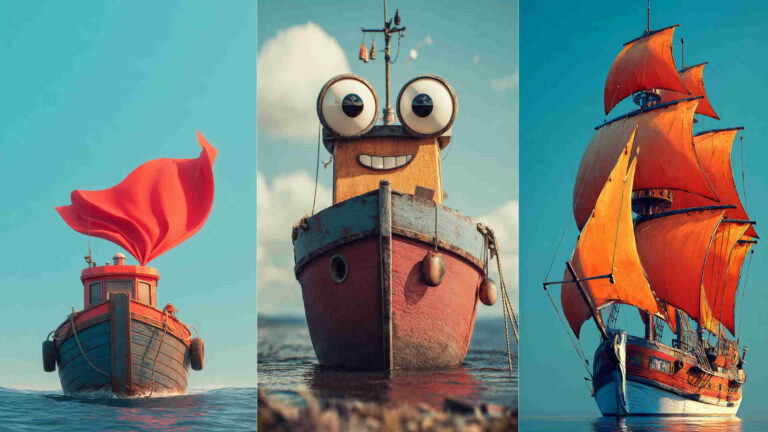 Boat Cartoon Image 4K HD Wallpapers