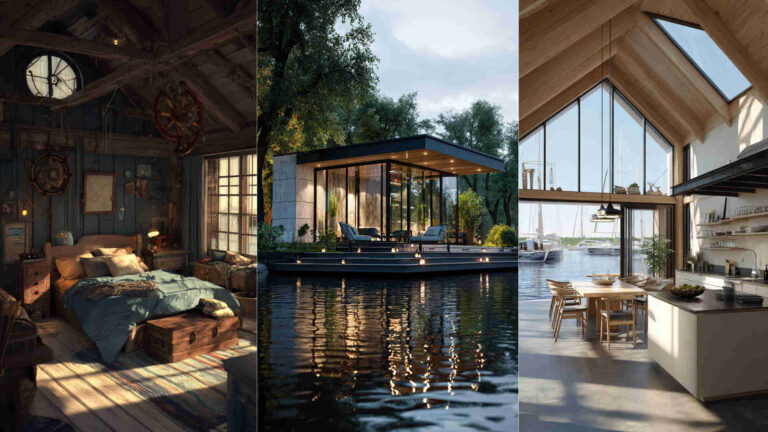 New Boat House Interior Images 4K HD Wallpapers