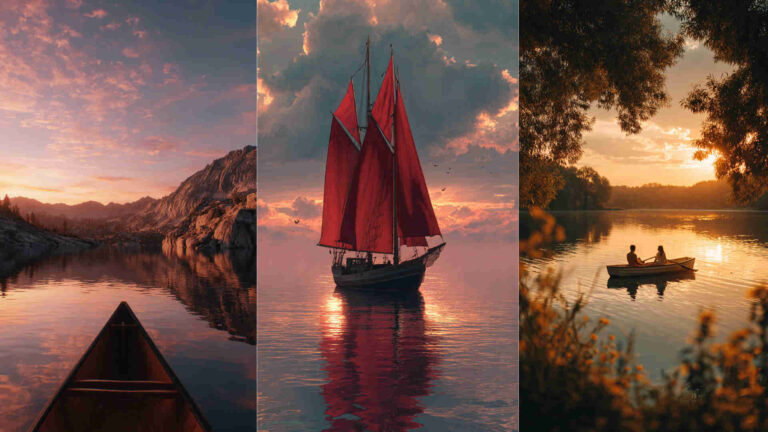 Boat in Sunset Image 4K HD Wallpapers