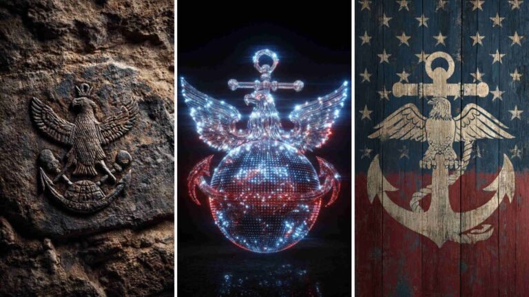 Eagle Globe and Anchor Background 4K HD Wallpapers