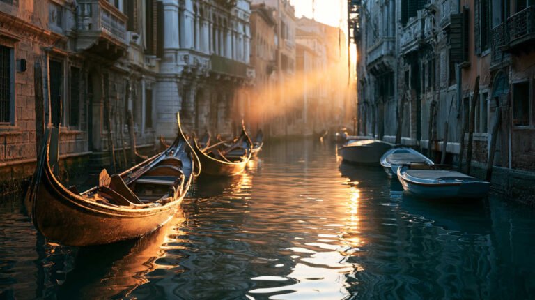 Boats in Venice wallpaper 4K HD Images