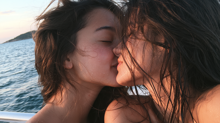 A Kiss With a View: Brazilian Girls at Sea