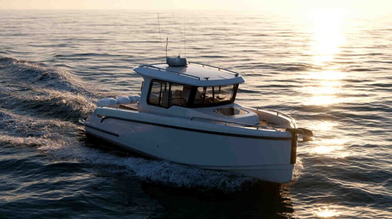 Electric Fishing Boat Wallpaper 4K HD Images