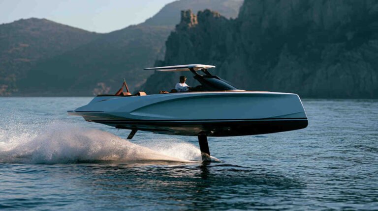 Electric Foiling Boat Wallpaper 4K HD Images