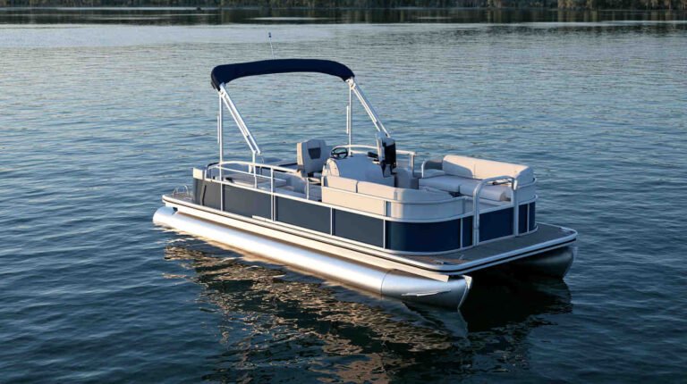 Electric Pontoon Boat Wallpaper 4K HD Images